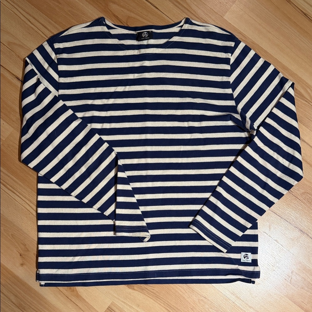 Paul Smith Blue and White Striped Crewneck Sweater